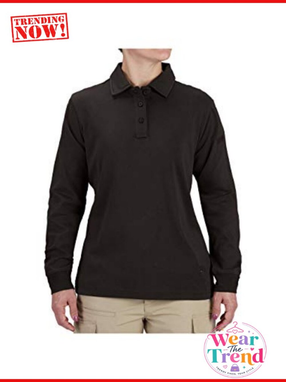 Propper Uniform Cotton Long Sleeve Women's Polo Shirt